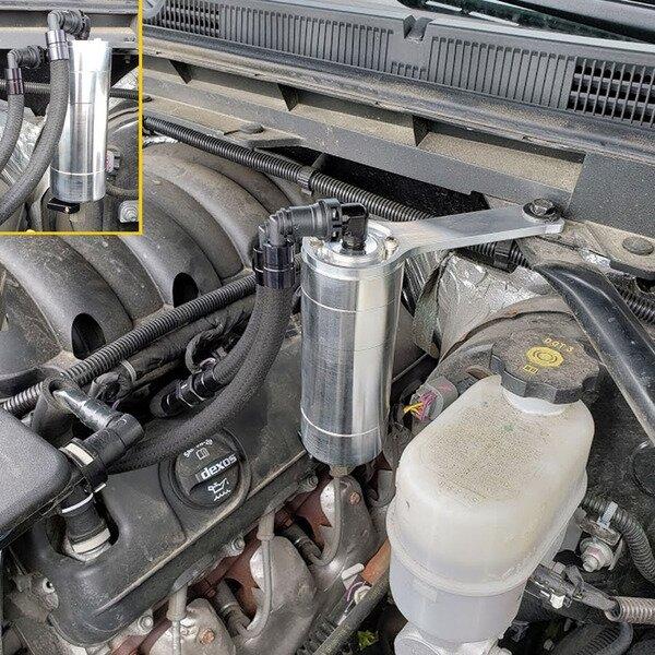 UPR 5030-232-1 2014-2018 Chevrolet GMC Truck 6.2L Pro Series Single Valve Oil Catch Can Separator Plug N Play