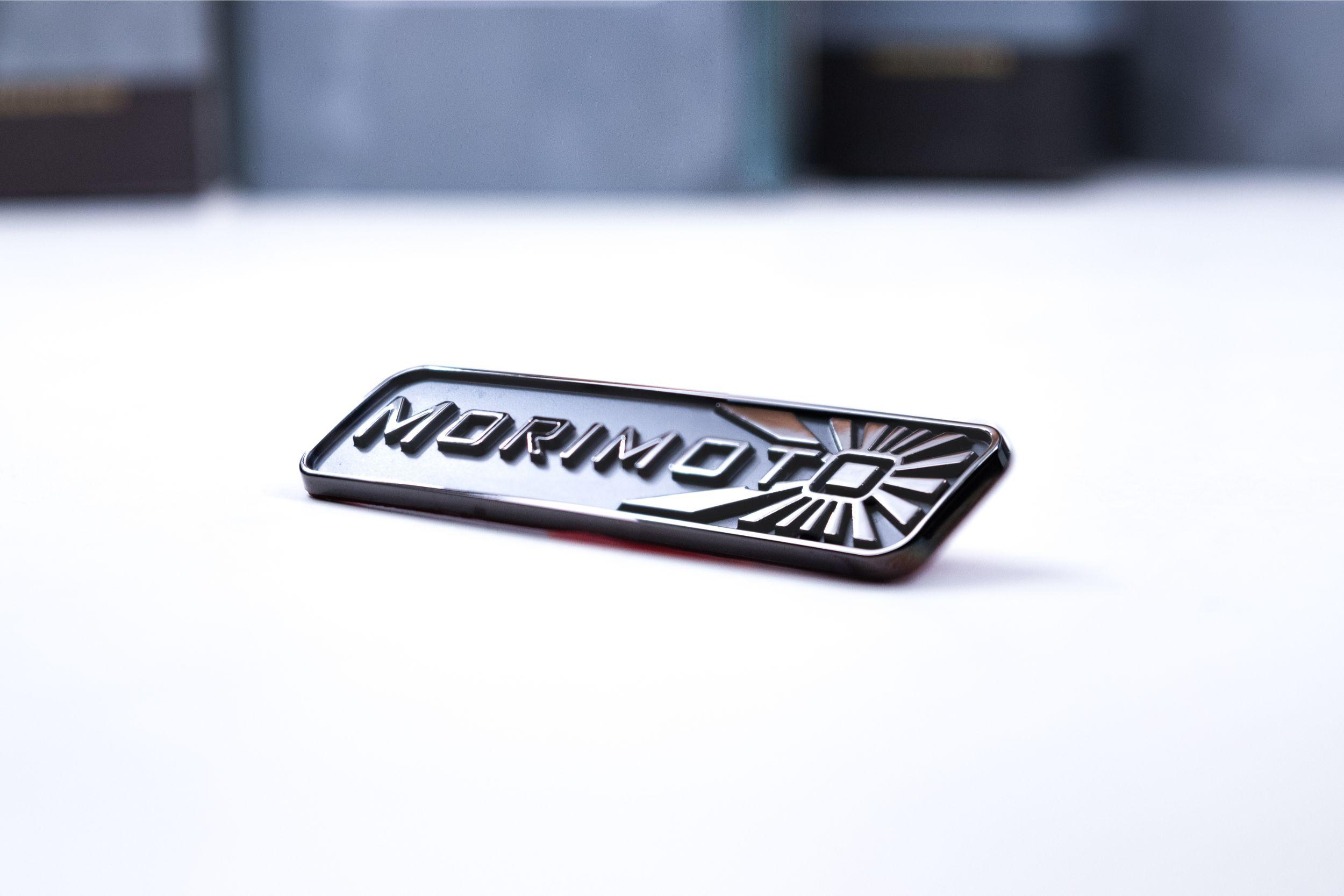 Morimoto Badge: Morimoto (Black Chrome) - SH042