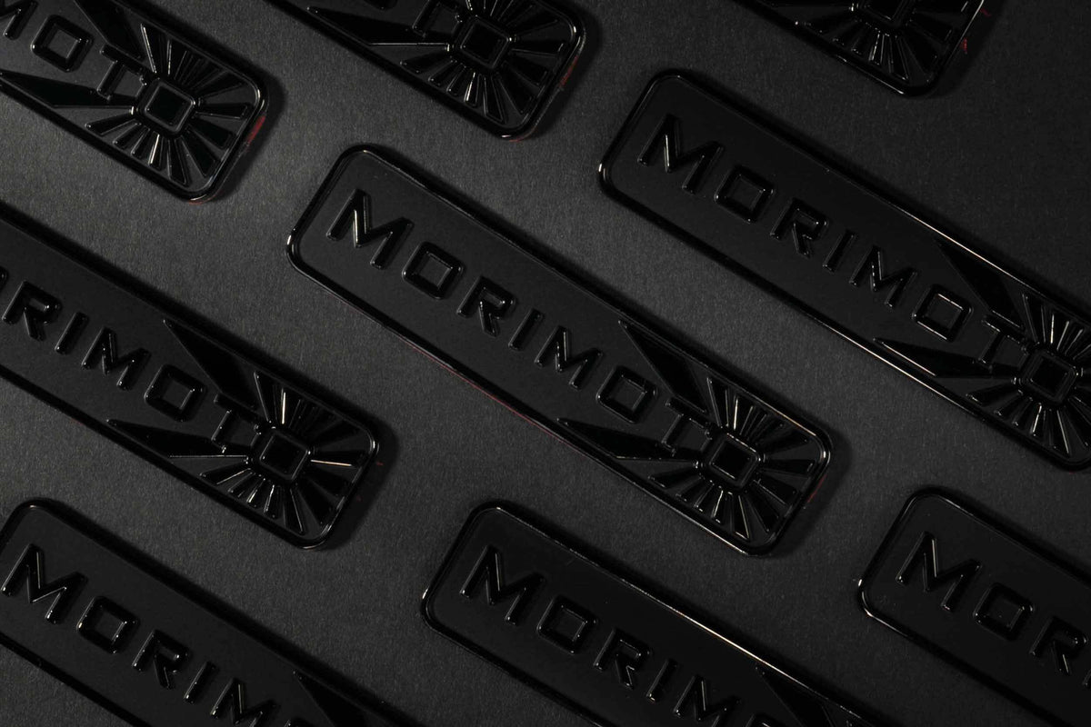 Morimoto Badge: Morimoto (Black Chrome) - SH042