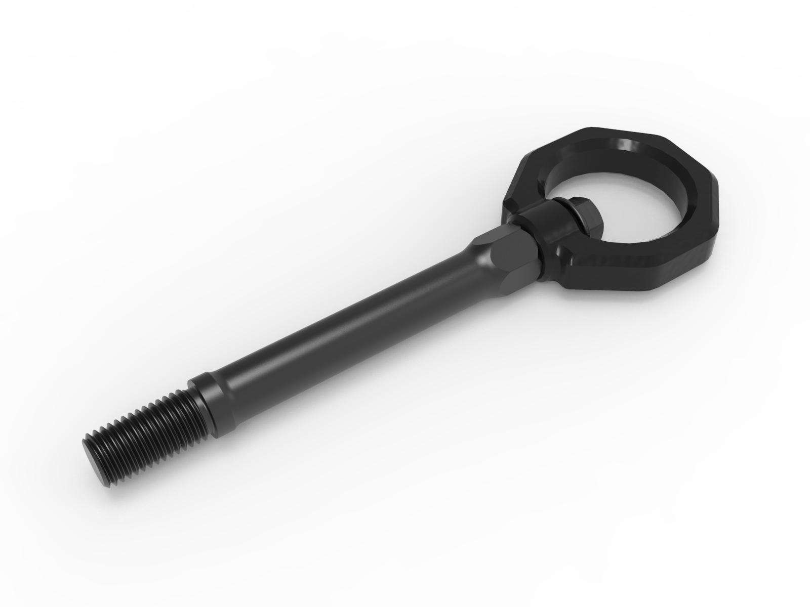AFE Front Tow Hook Black (2020-2023 Corvette 6.2) - 450-401014-B