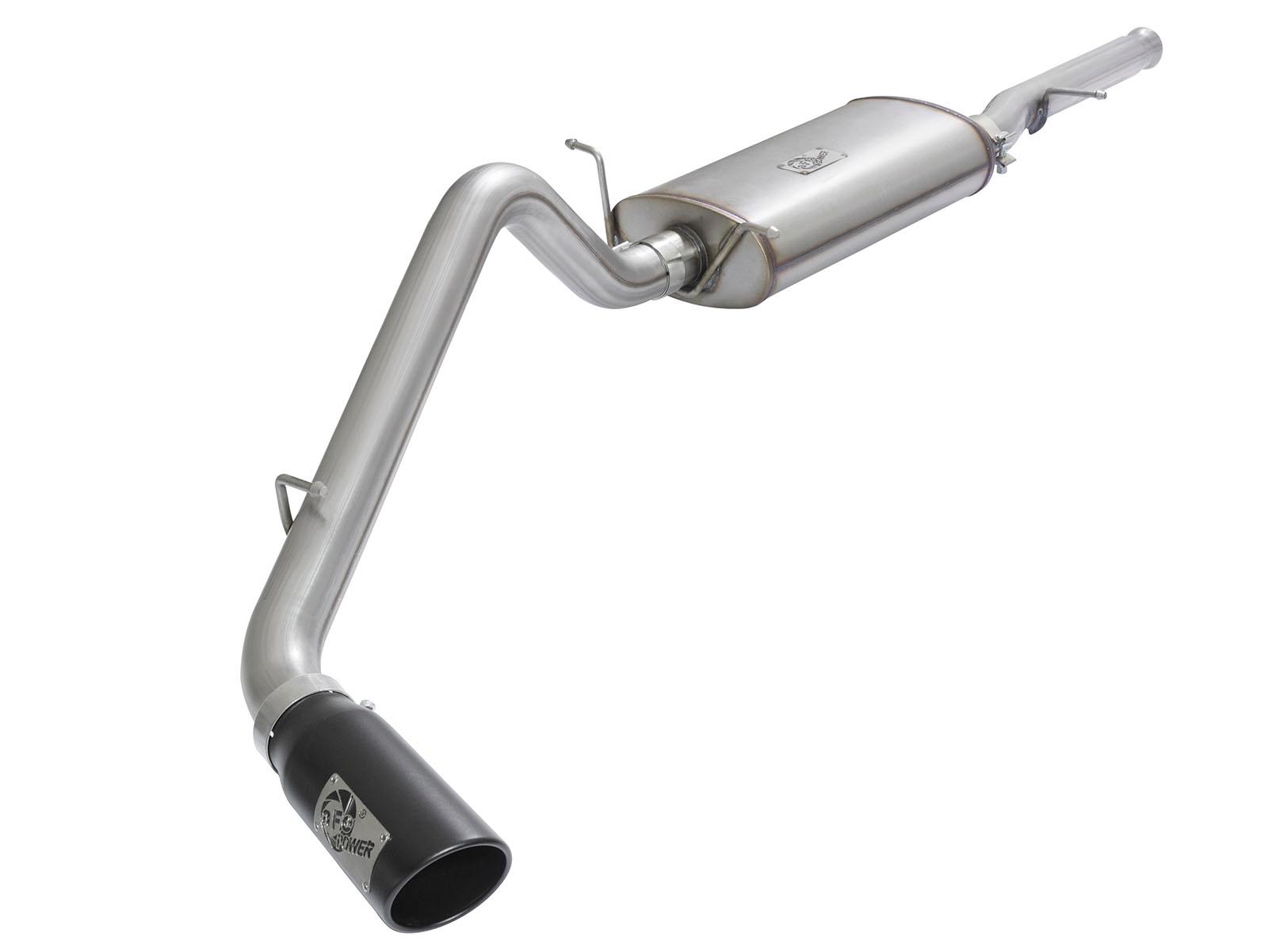 AFE MACH Force-Xp 3 IN 409 Stainless Steel Cat-Back Exhaust System w/Black Tip - 49-44072-B