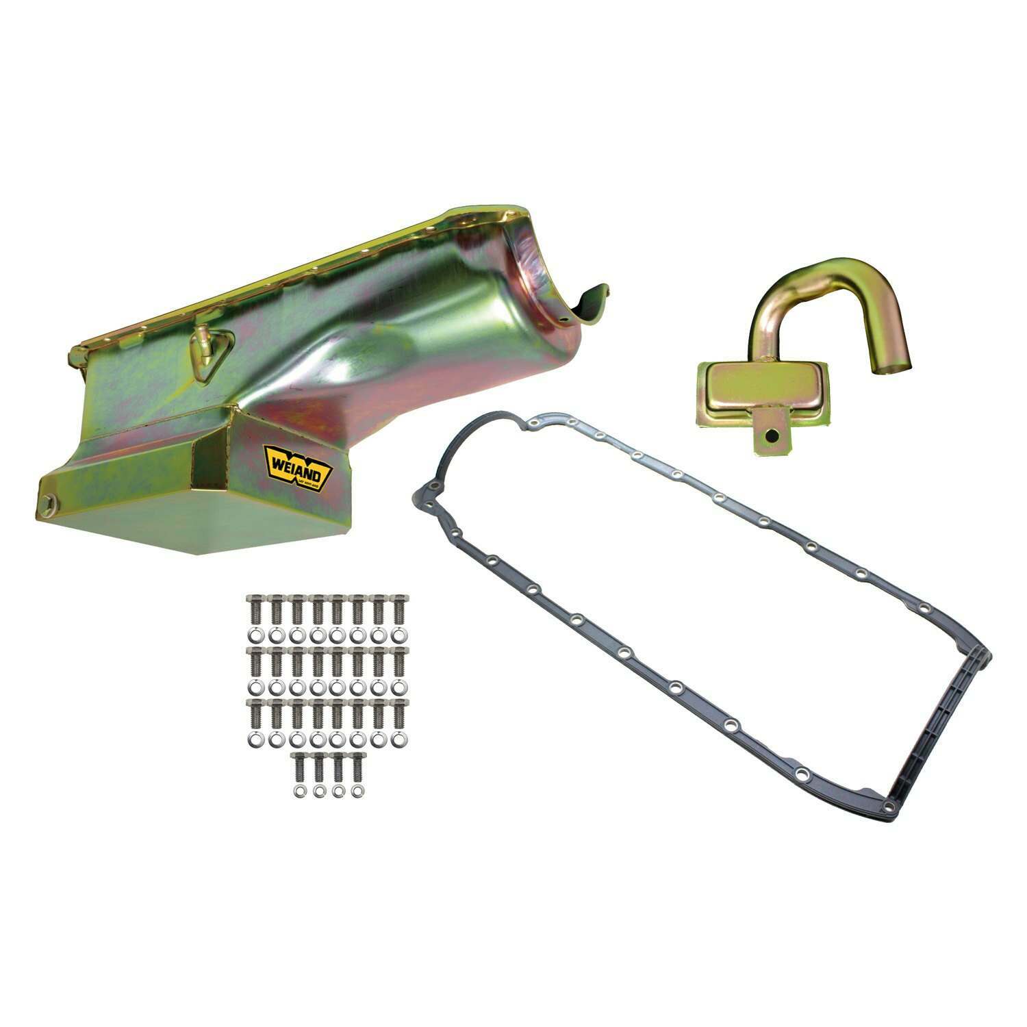 Weiand Oil Pan Kit 6Qt Zinc Finish 65/90 Bbc (D - 5033WND