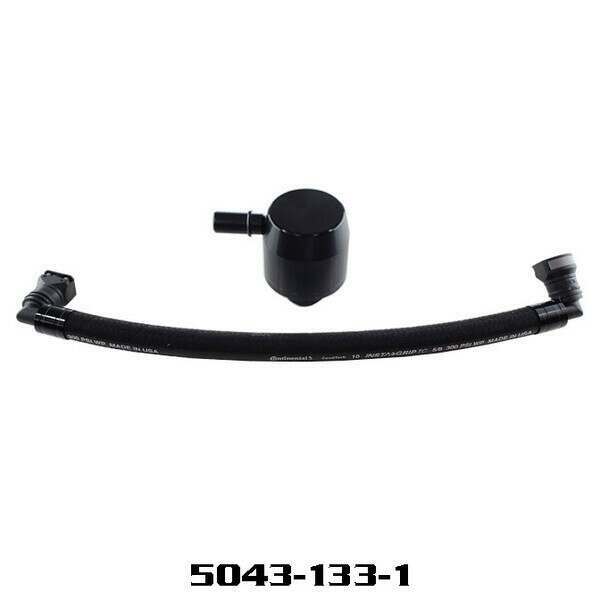 UPR Mustang 5.0L Coyote Driver Side Clean Side catch Can (Black)