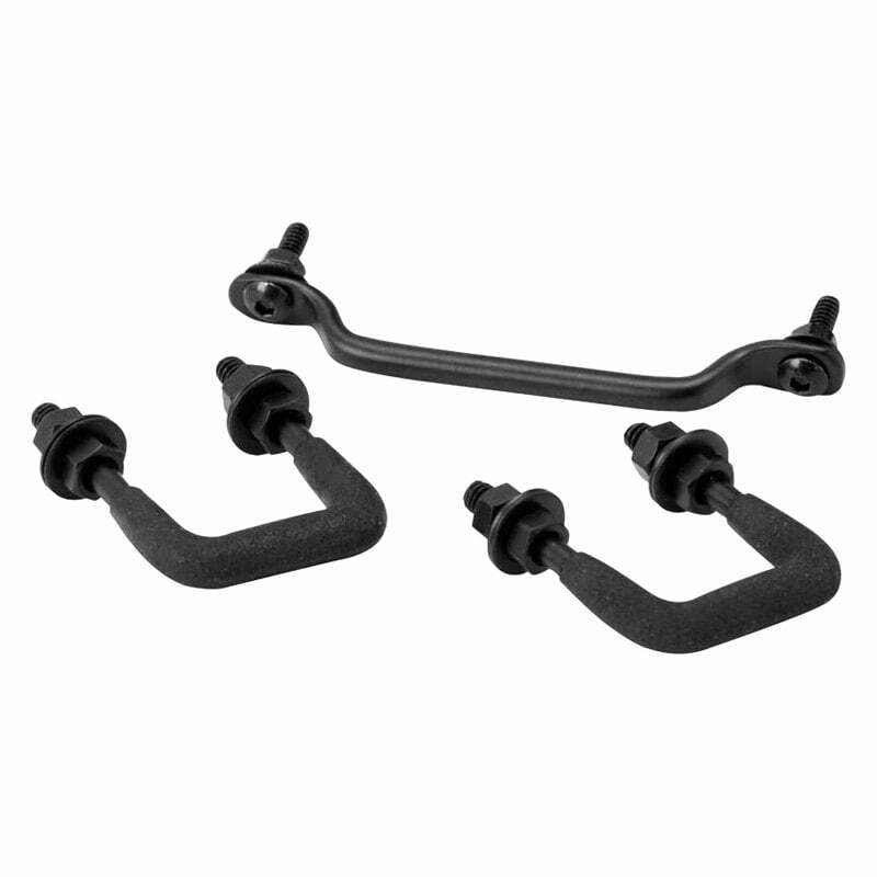 Kentrol Jeep YJ Windshield Tie Down Kit 87-95 Wrangler TJ Powdercoat Black - 50439