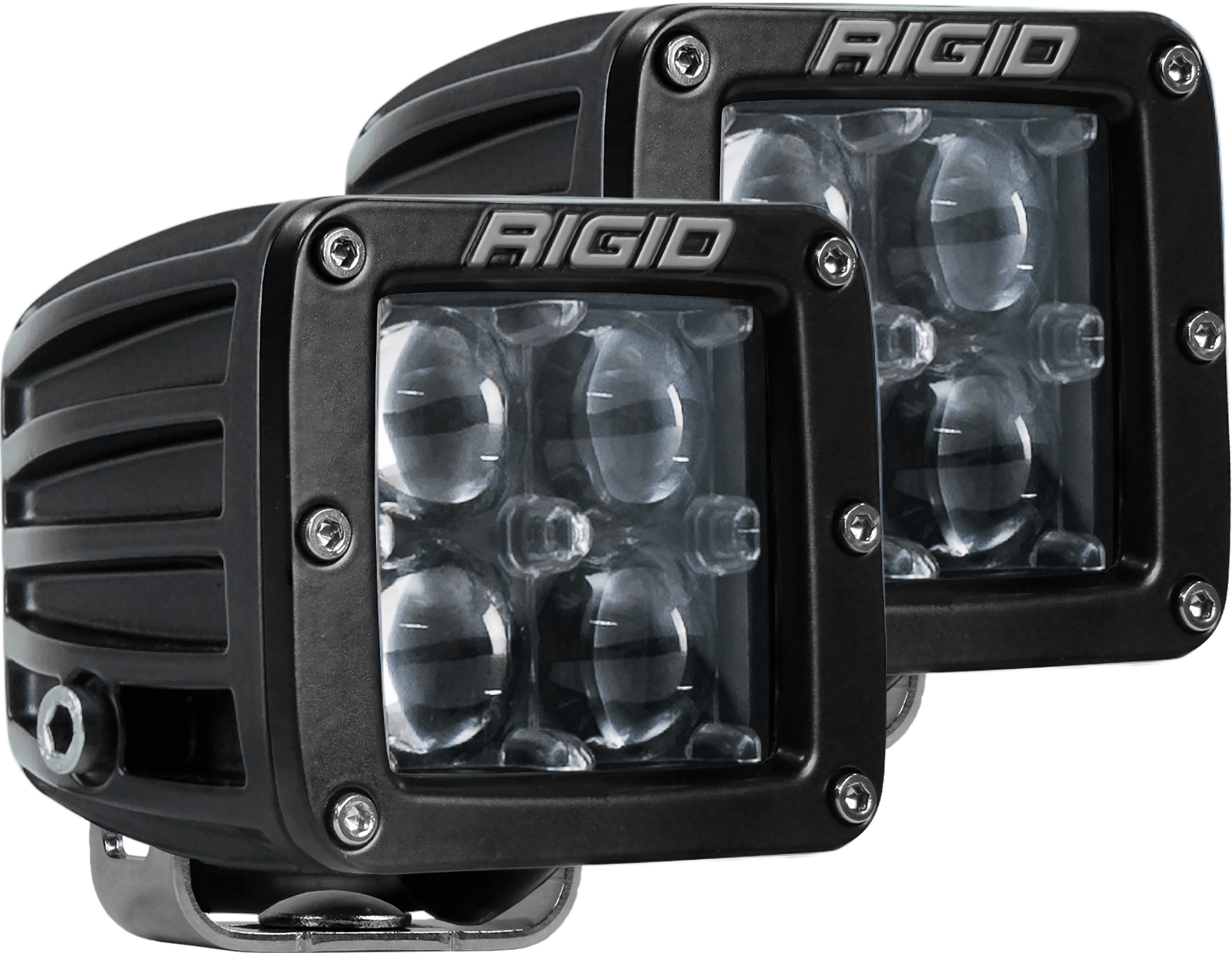 RIGID Industries Rigid D-Series Pro Led Light, Hyperspot Optic, Surface Mount, Black Housing,Pair - 504713