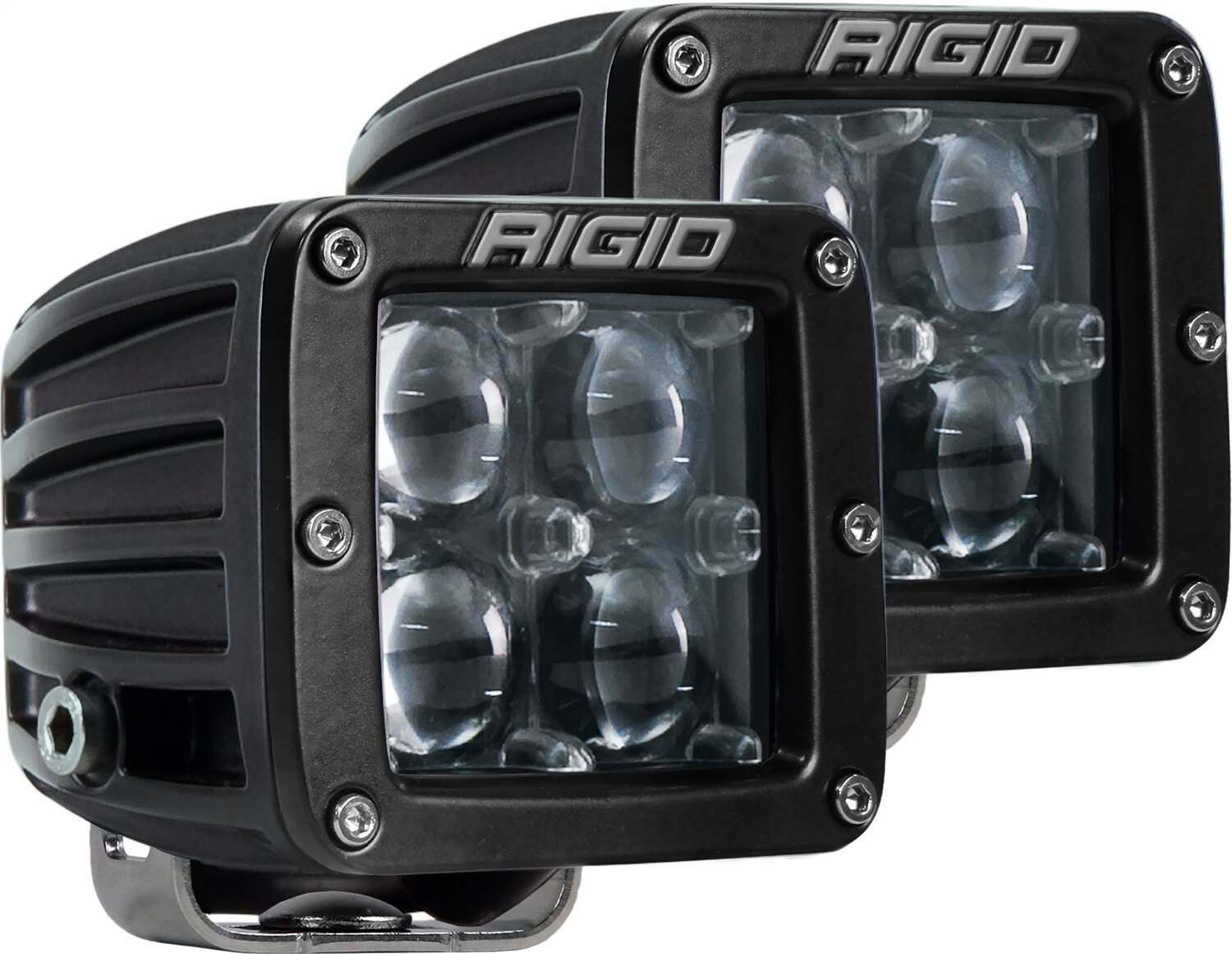 RIGID Industries Rigid D-Series Pro Led Light, Hyperspot Optic, Surface Mount, Black Housing,Pair - 504713
