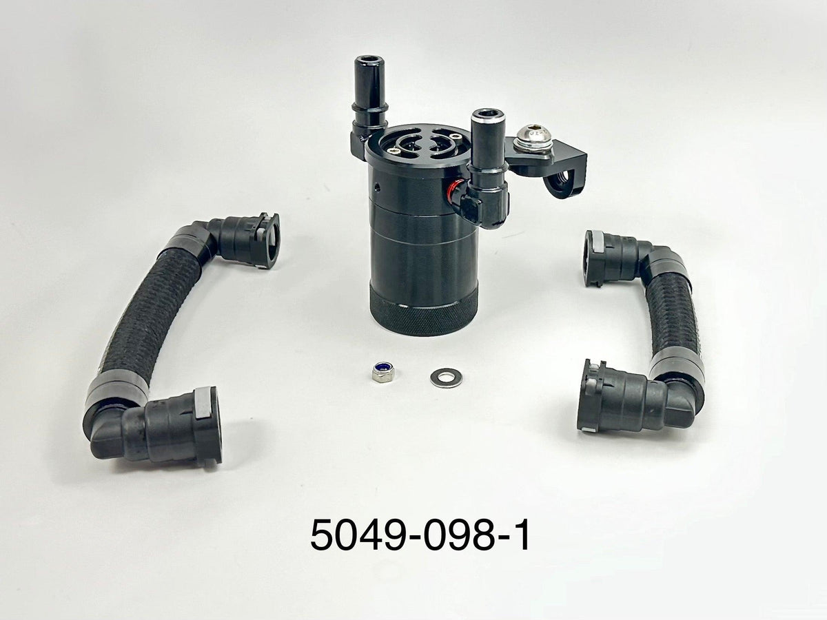 UPR Plug N Play Oil Separator Catch Can Separator - Black (2015-2017 Mustang) - 5049-098-1