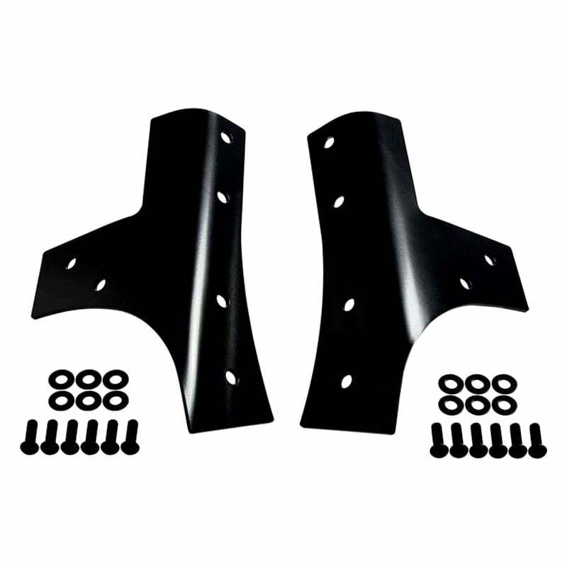 Kentrol Jeep JK Windshield Supports Pair 07-18 Wrangler JK Powdercoat Black - 50574