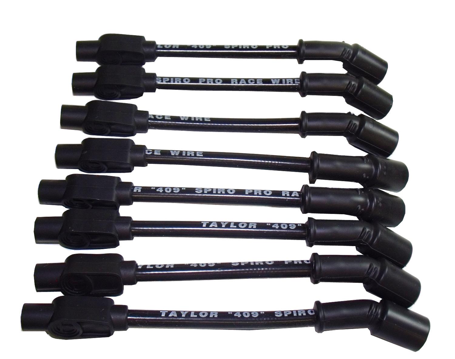TAYLOR CABLE 409 Spiro Pro custom 8 cyl black Spark Plug Wires - 79003