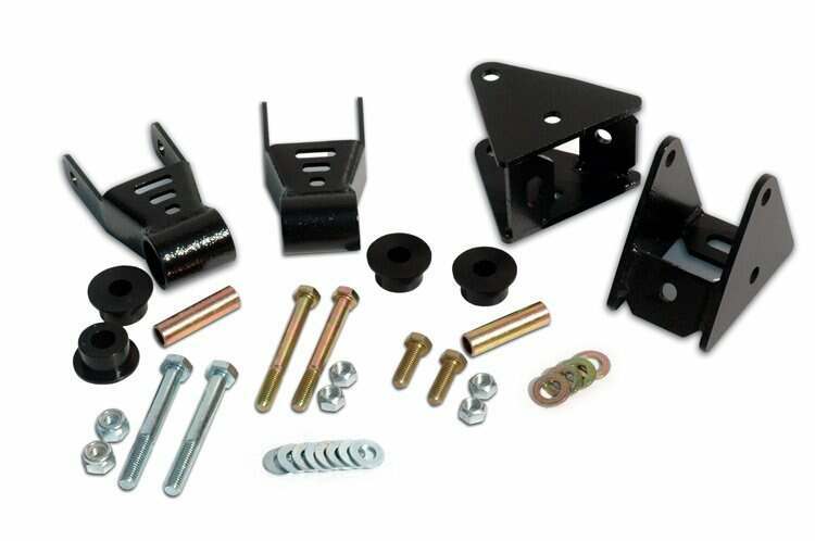 Rough Country Front Shackle Reversal Kit (1987-1995 Wrangler) - 5061