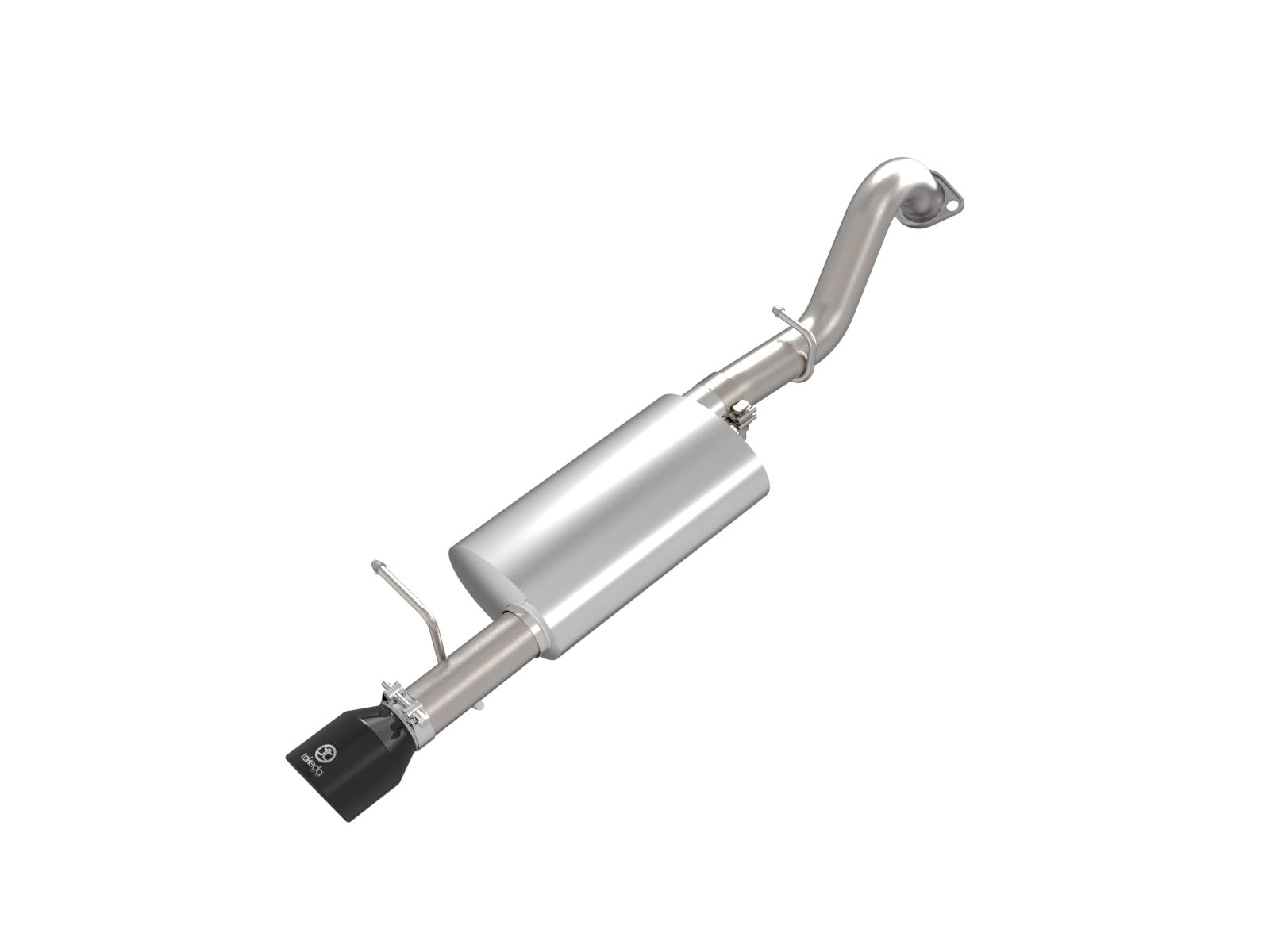 AFE Takeda 2-1/2 IN 304 Stainless Steel Axle-Back Exhaust System w/ Black Tip (2014-2019 Corolla) - 49-36083-B