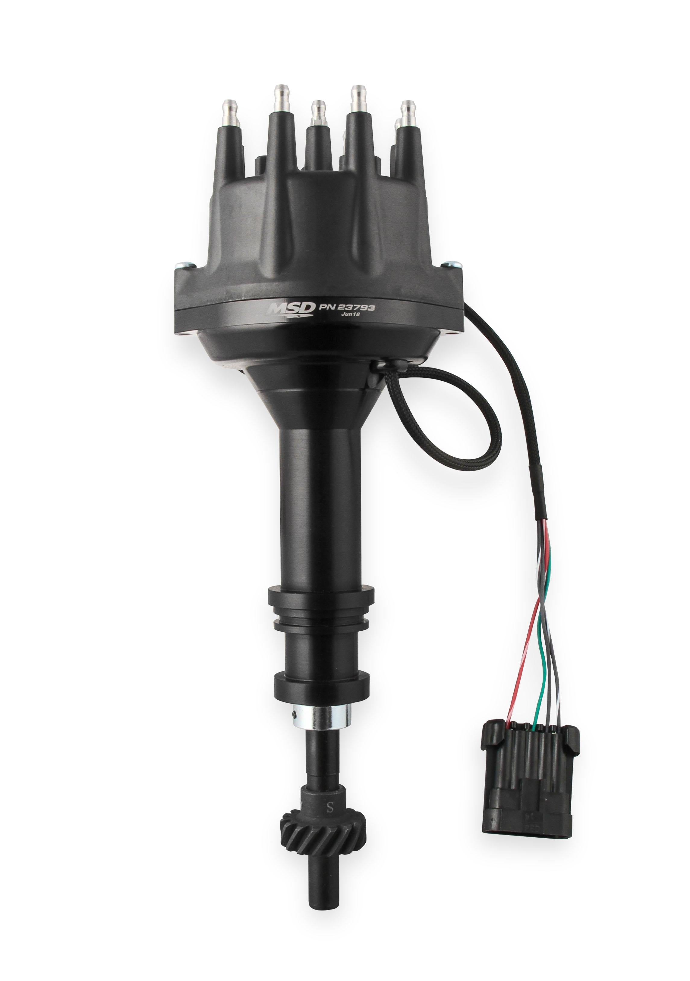 Msd 23793 Dist., Black, Dual Sync, Ford 351C - 460