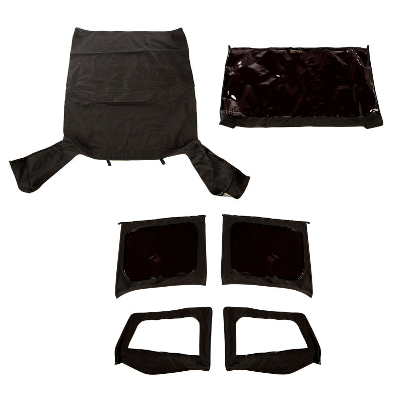 Rugged Ridge Montana Soft Top Door Skins Black Diamond Tinted; 88-95 Wrangler Yj - 13752.35