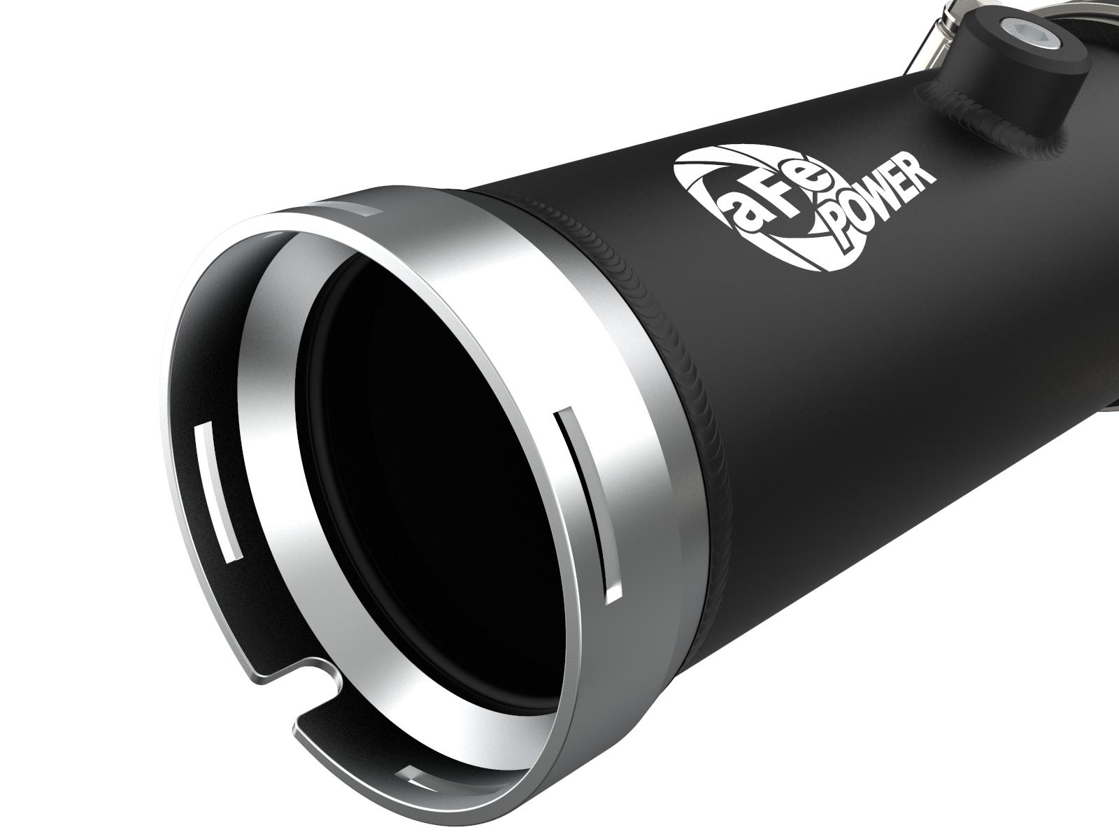 AFE BladeRunner Aluminum Hot and Cold Charge Pipe Kit Black (2020-2021 GM Trucks 3.0L) - 46-20454-B