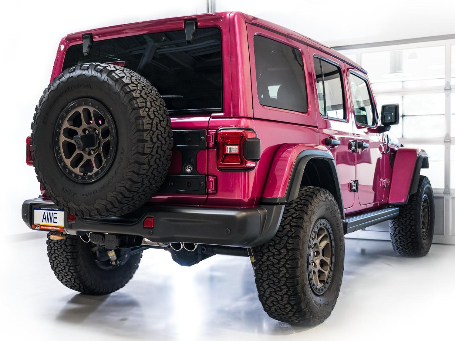 AWE SwitchPath Exhaust - Quad BashGaurds (2021+ Jeep Wrangler Rubicon 392) - 3025-41392