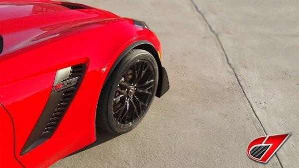 C7 Carbon C7Z-C7R-FS-CBF C7.R Style Carbon Flash Front Splitter (14-19 C7 Corvette)