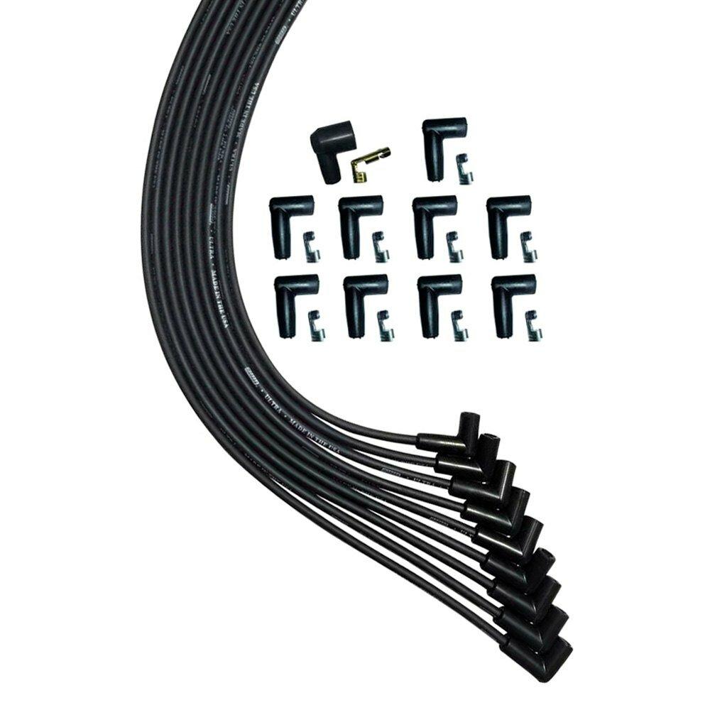 Moroso Wire Set Moroso Ultra V8 90 Deg Plug Univ. Unsleeved 90 Deg Hei Black Wire - 51006