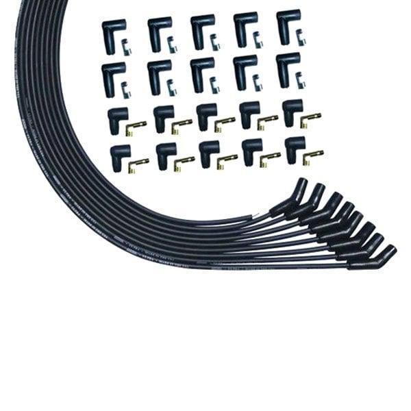 Moroso Wire Set Moroso Ultra V8 135 Deg Univ. Unsleeved Hei & Non Hei, Black Wire - 51008