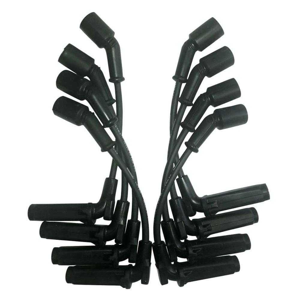 Moroso Wire Set Moroso Ultra Gm Ls 9.75 Inch Wire Unsleeved Coil On Plug 90 Deg Boots, Black Wire - 51032