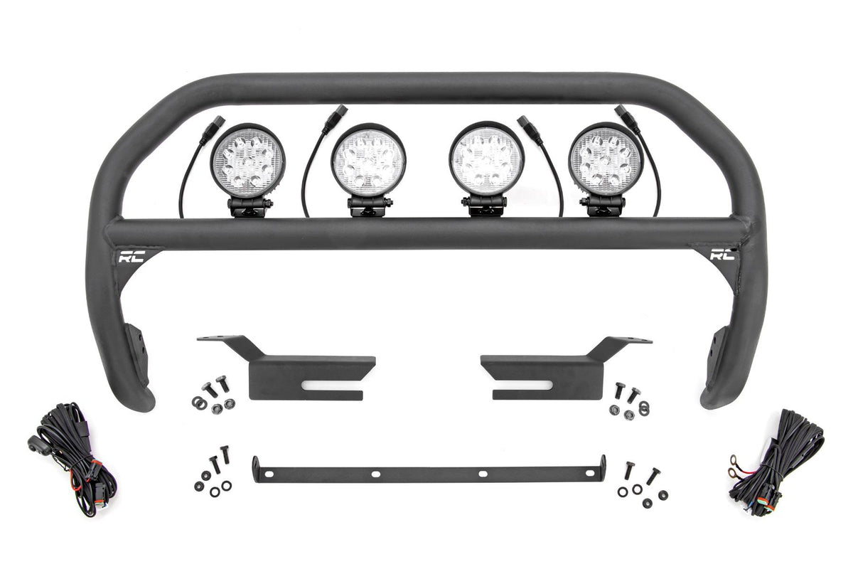 Rough Country 51049 Nudge Bar with 4" Round LED Lights (2021+ Ford Bronco 4WD)
