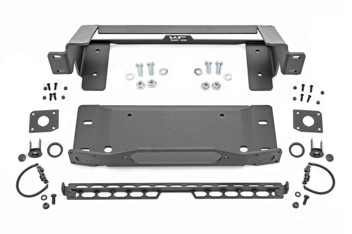 Rough Country Winch Mount (2021-2025 Ford Bronco with OE Modular Bumper) - 51066