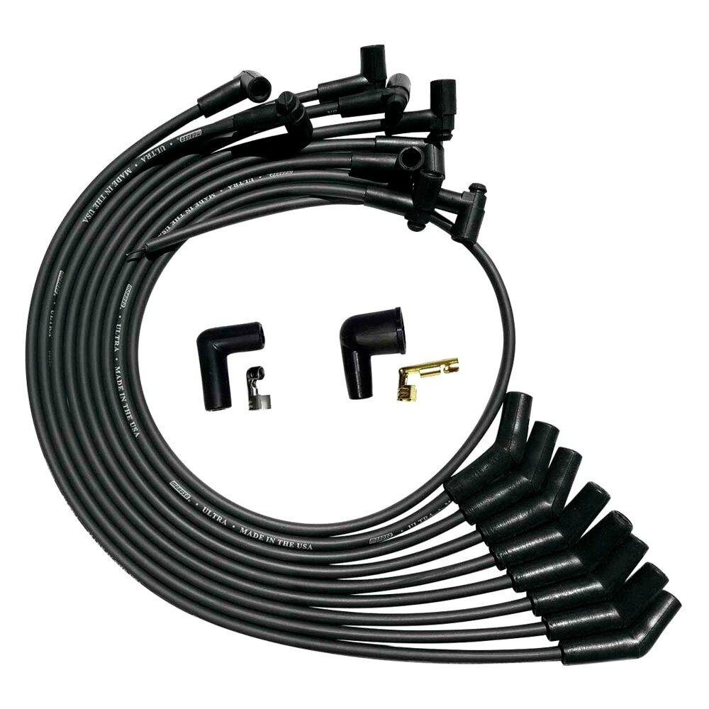 Moroso Wire Set Moroso Ultra Sb Ford 260,289,302 135 Deg Plug Boots Hei Unsleeved, Black Wire - 51070