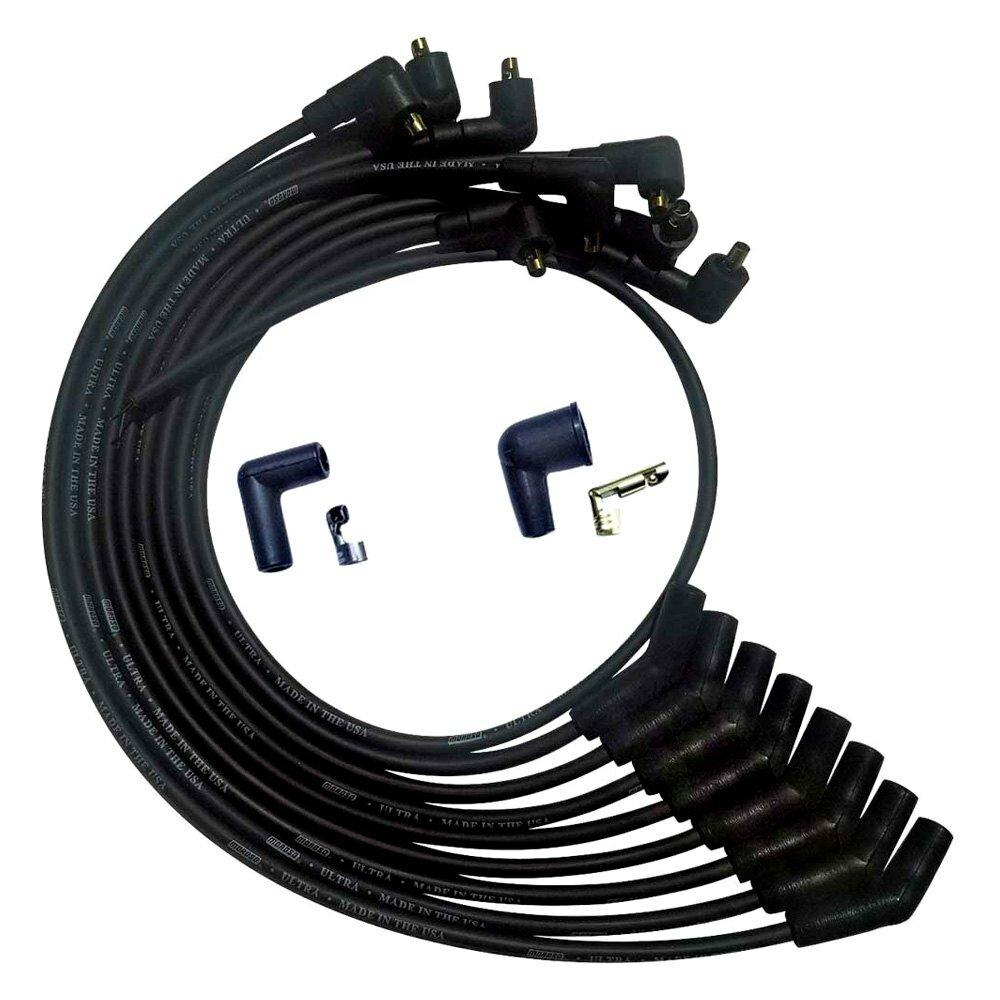 Moroso Wire Set Moroso Ultra Sb Ford 260,289,302 135 Deg Plug End Non Hei Unsleeved, Black Wire - 51071