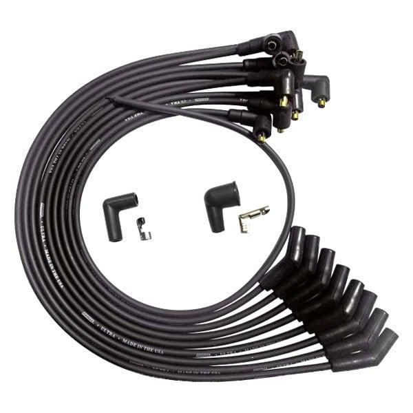 Moroso Wire Set Moroso Ultra Sb Ford 351W Unsleeved 135 Deg Plug End Non Hei, Black Wire - 51073