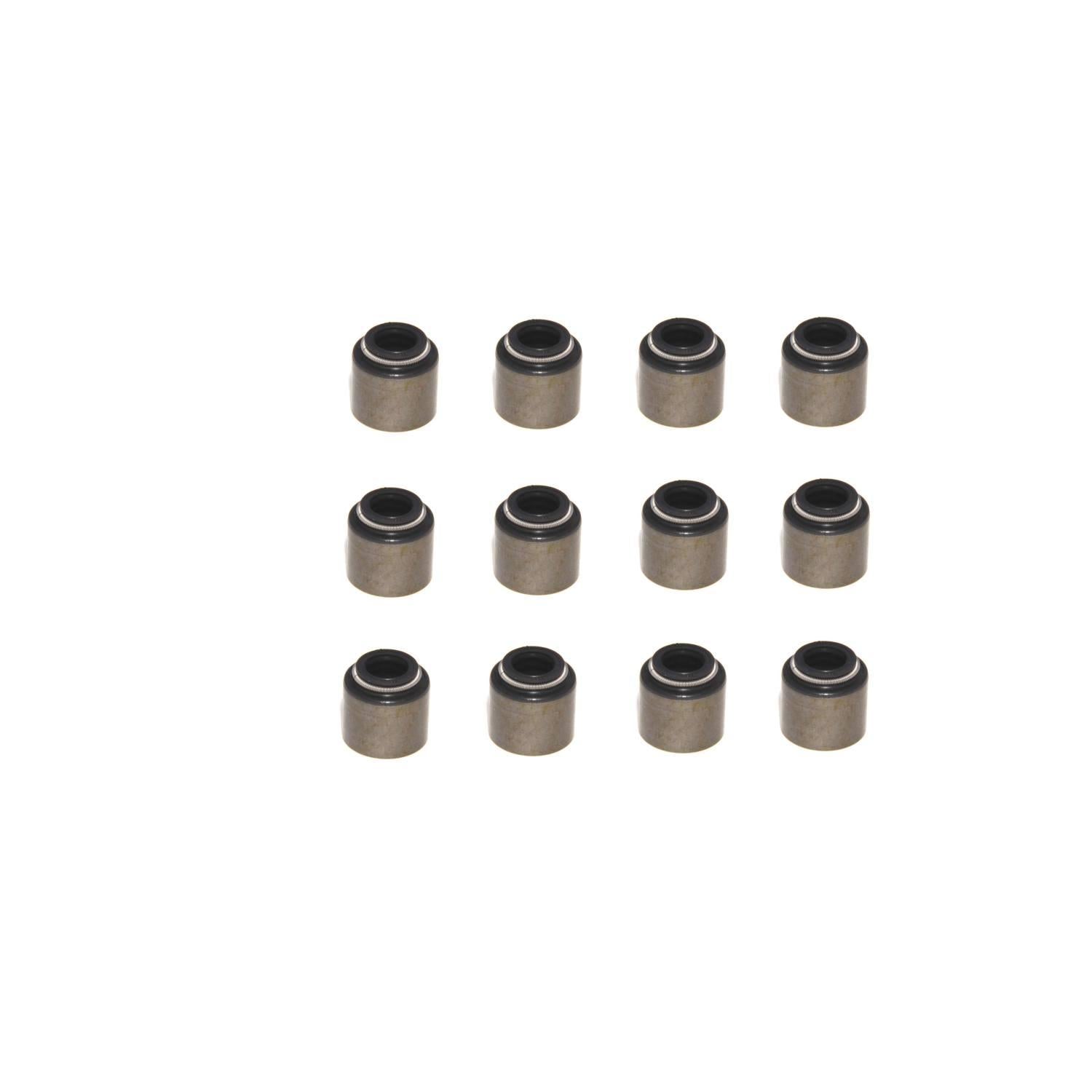 Comp Cams Set of 12 Steel Viton Valve Seals for .500" Guide Size, 8mm Valve Stem - 511-12