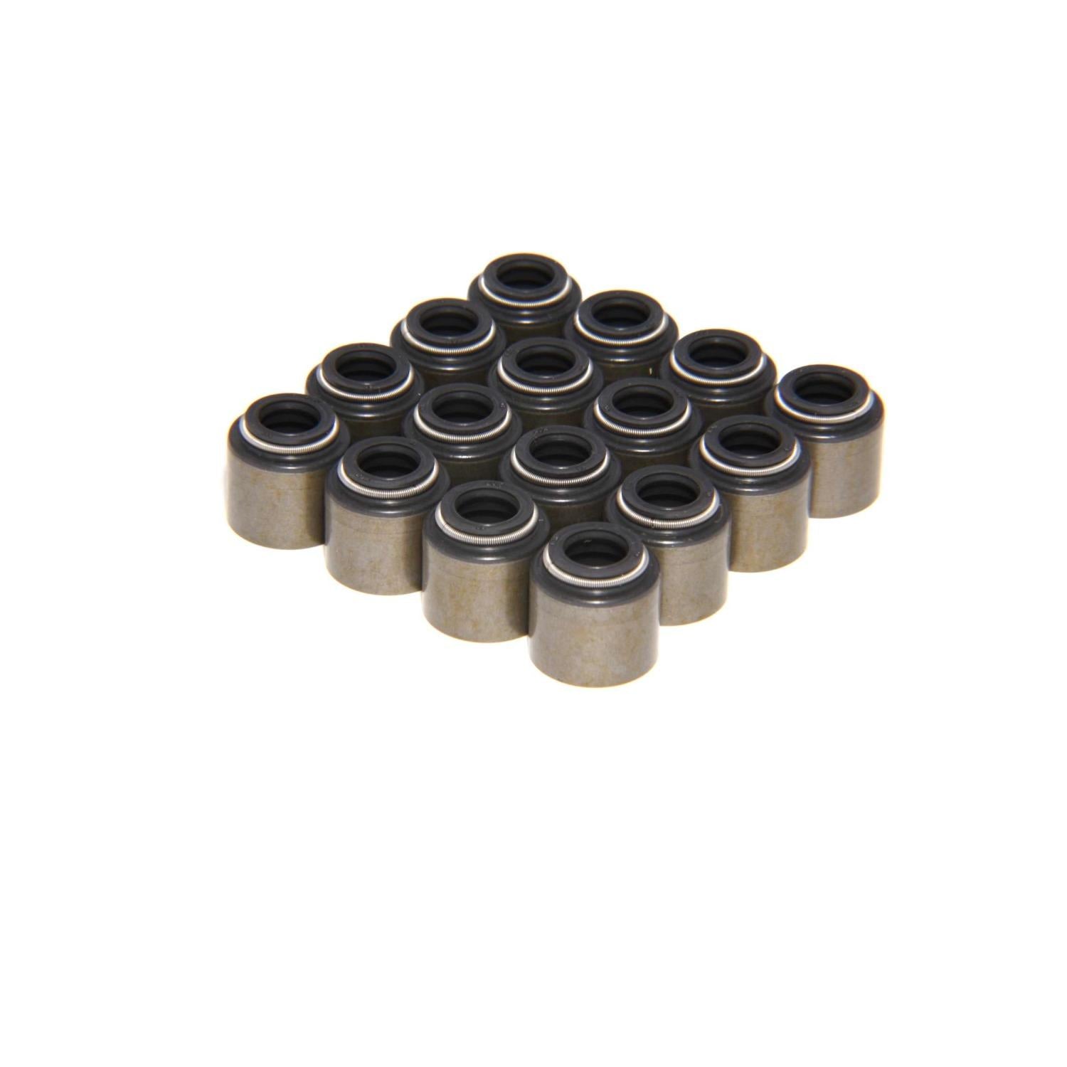 Comp Cams Set of 16 Steel Viton Valve Seals for .500" Guide Size, 8mm Valve Stem - 511-16