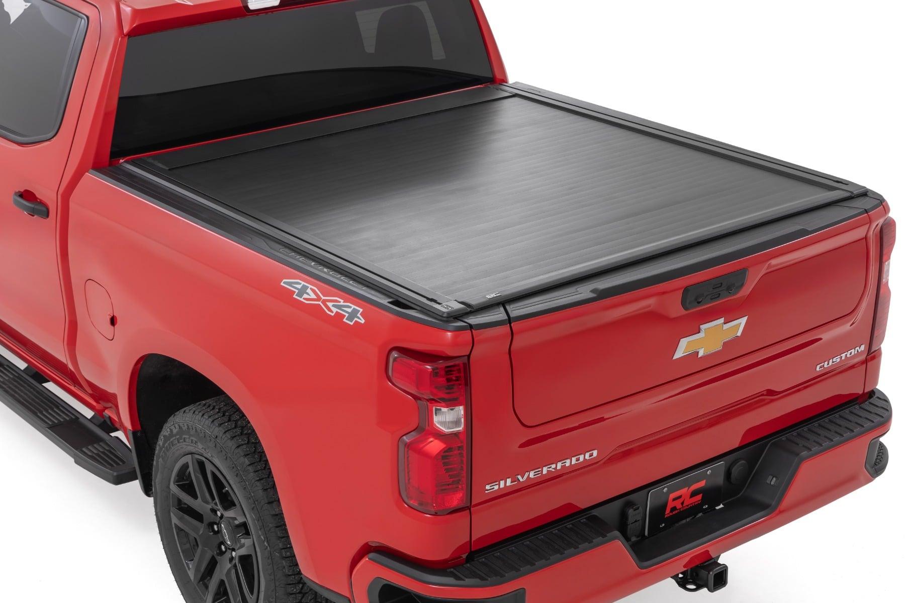 Rough Country Powered Retractable Bed Cover 5 Foot 10 Inch Bed Chevy/GMC Sierra 1500 (19-26)/Silverado 1500 (19-26) (2019-2026 Silverado 1500, Sierra 1500, Silverado 1500 LTD, Sierra 1500 Limited) - 51120580