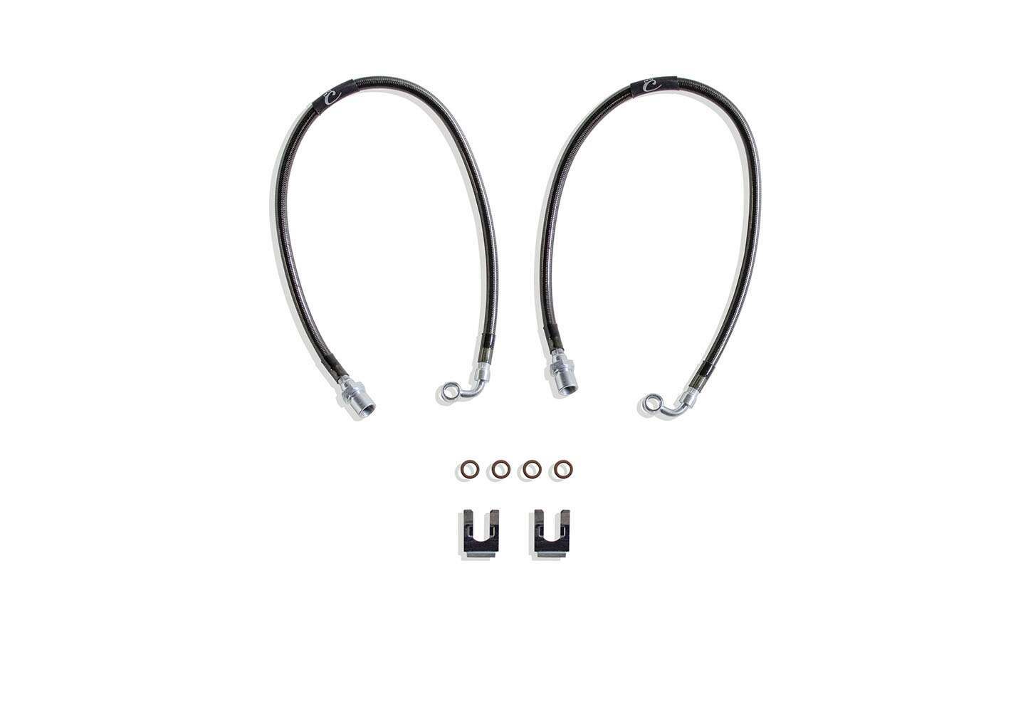 MaxTrac EXTENDED BRAKE LINES (FRONT) (2007-2018 SILVERADO 1500, SIERRA 1500) - 511300