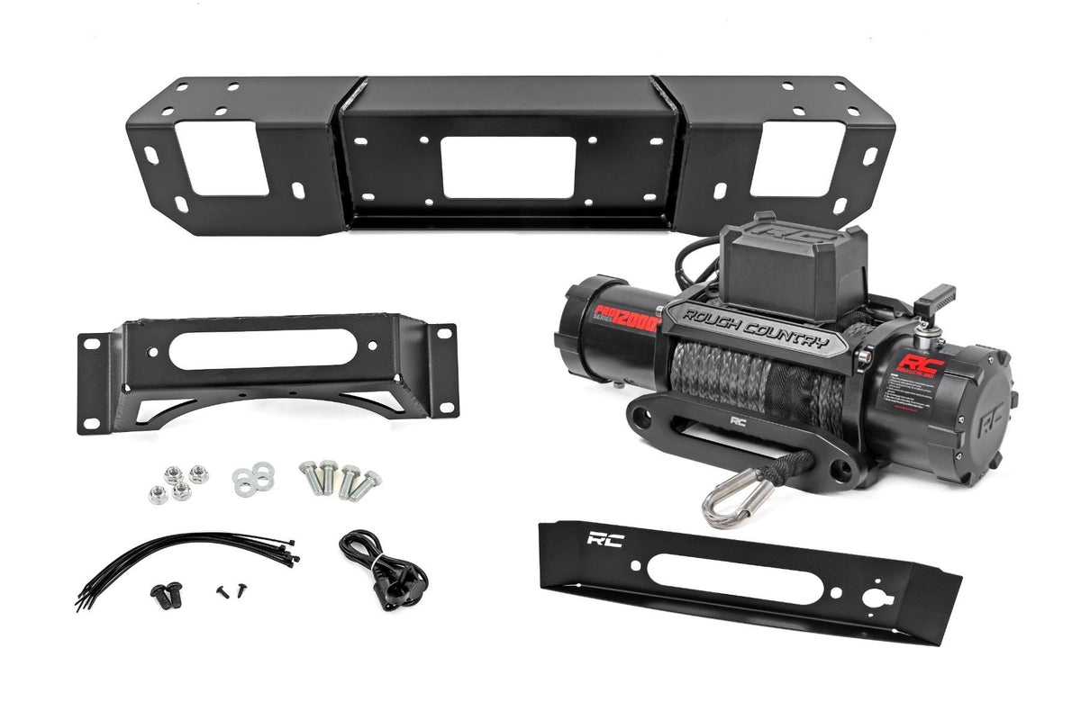 Rough Country Hidden Winch Mount PRO12000S Ford F-150 (2021-2025) (2021-2025 F-150) - 51163