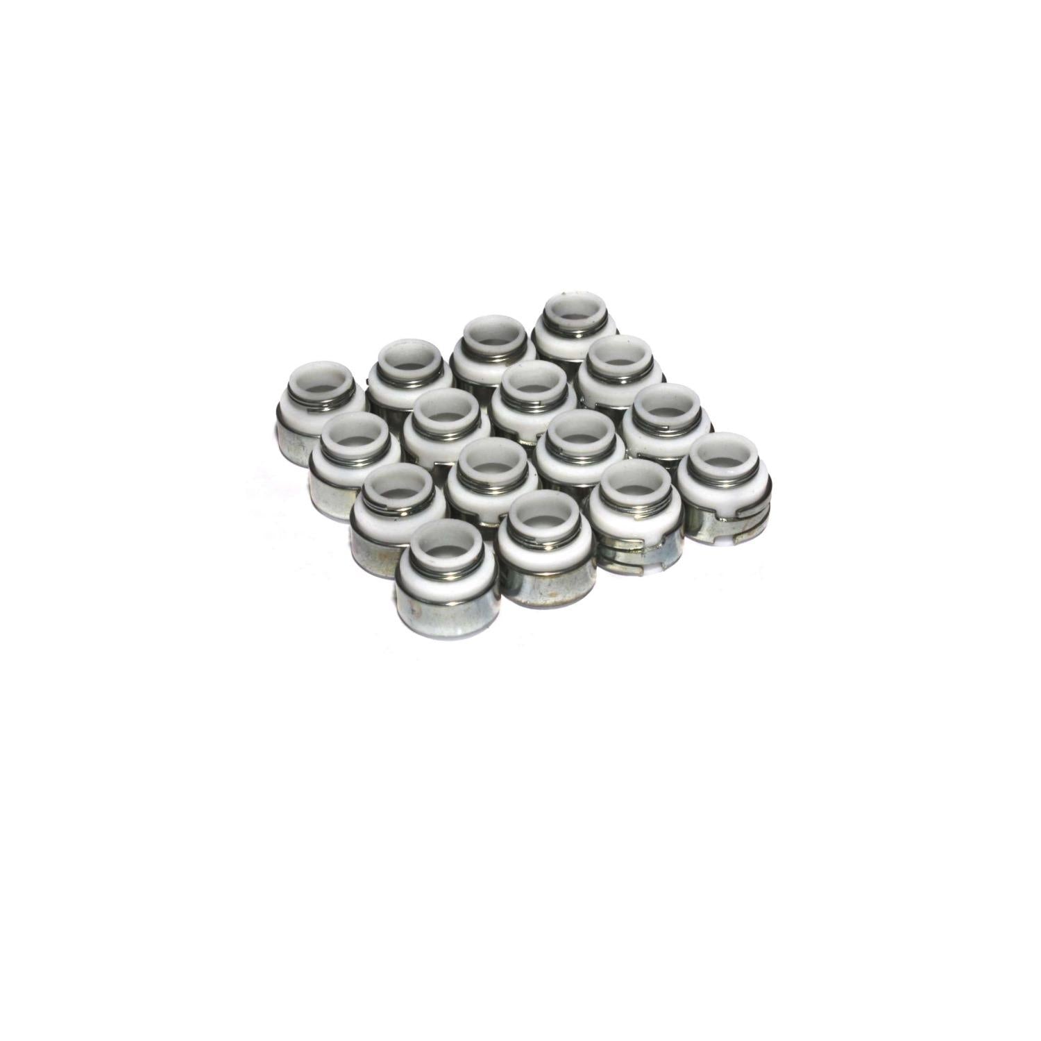 Comp Cams Set of 16 PTFE Valve Seals for .500" Guide Size, 3/8" Valve Stem - 512-16