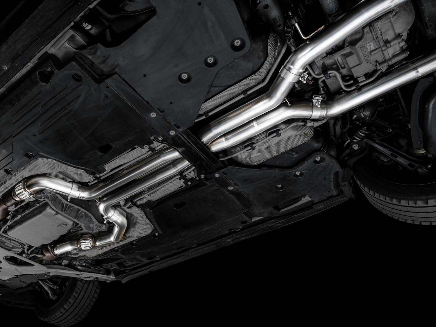 AWE SwitchPath™ Exhaust for Cadillac CT4-V Blackwing - Diamond Black Tips - 3025-43436
