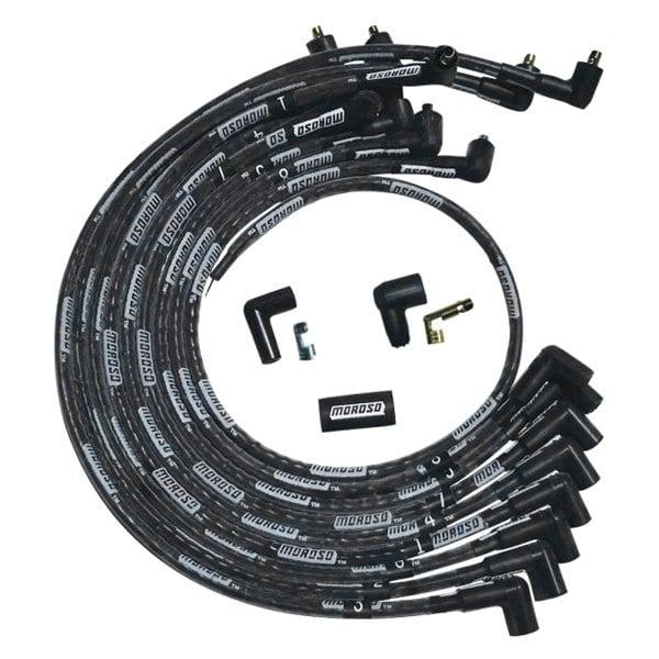 Moroso Wire Set Moroso Ultra Sbc Ovc Sleeved 90 Deg Plug Non Hei Black Wire - 51526
