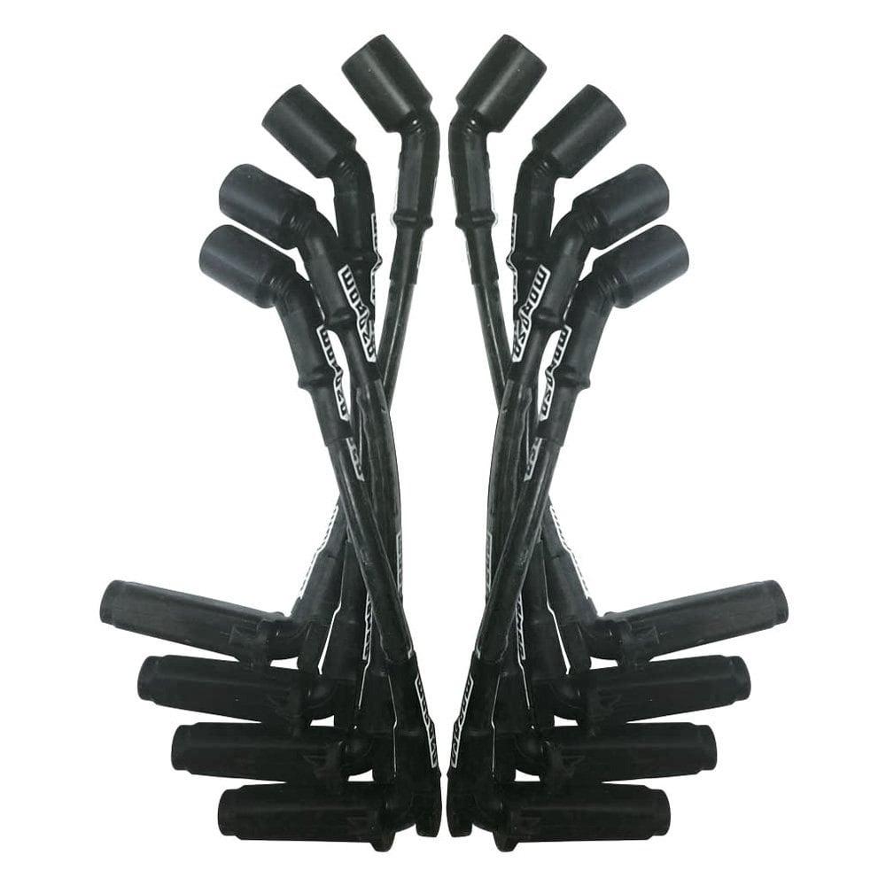 Moroso Wire Set Moroso Ultra Gm Ls 11 Inch Long Coil On Plug 90 Deg Plug Sleeved, Black Wire - 51534