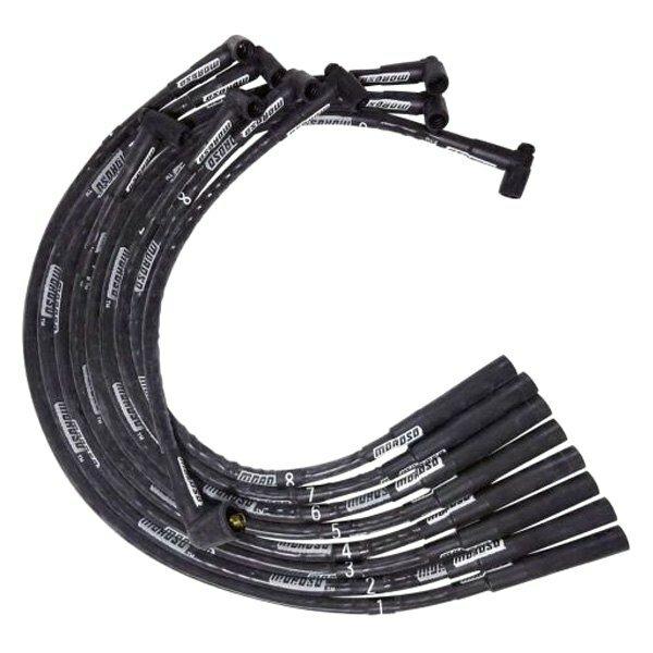 Moroso WIRE SET MOROSO ULTRA SB CHRYSLER MOPAR SLEEVED BLACK STR PLUG HEI DIST. - 51555
