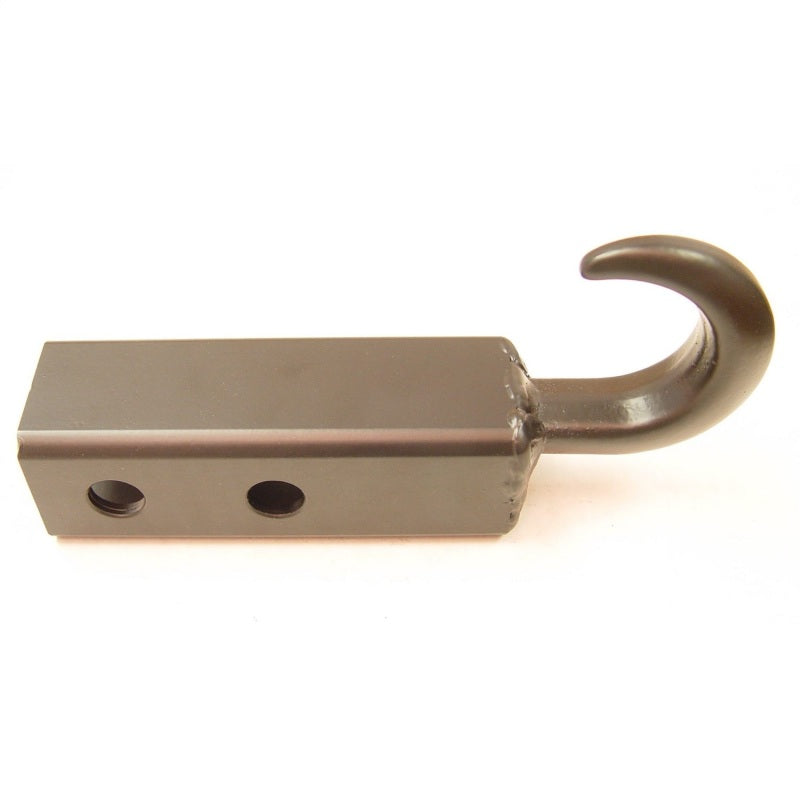 Rugged Ridge Tow Hook 2 Inch Receiver Mounted Black - 11237.01