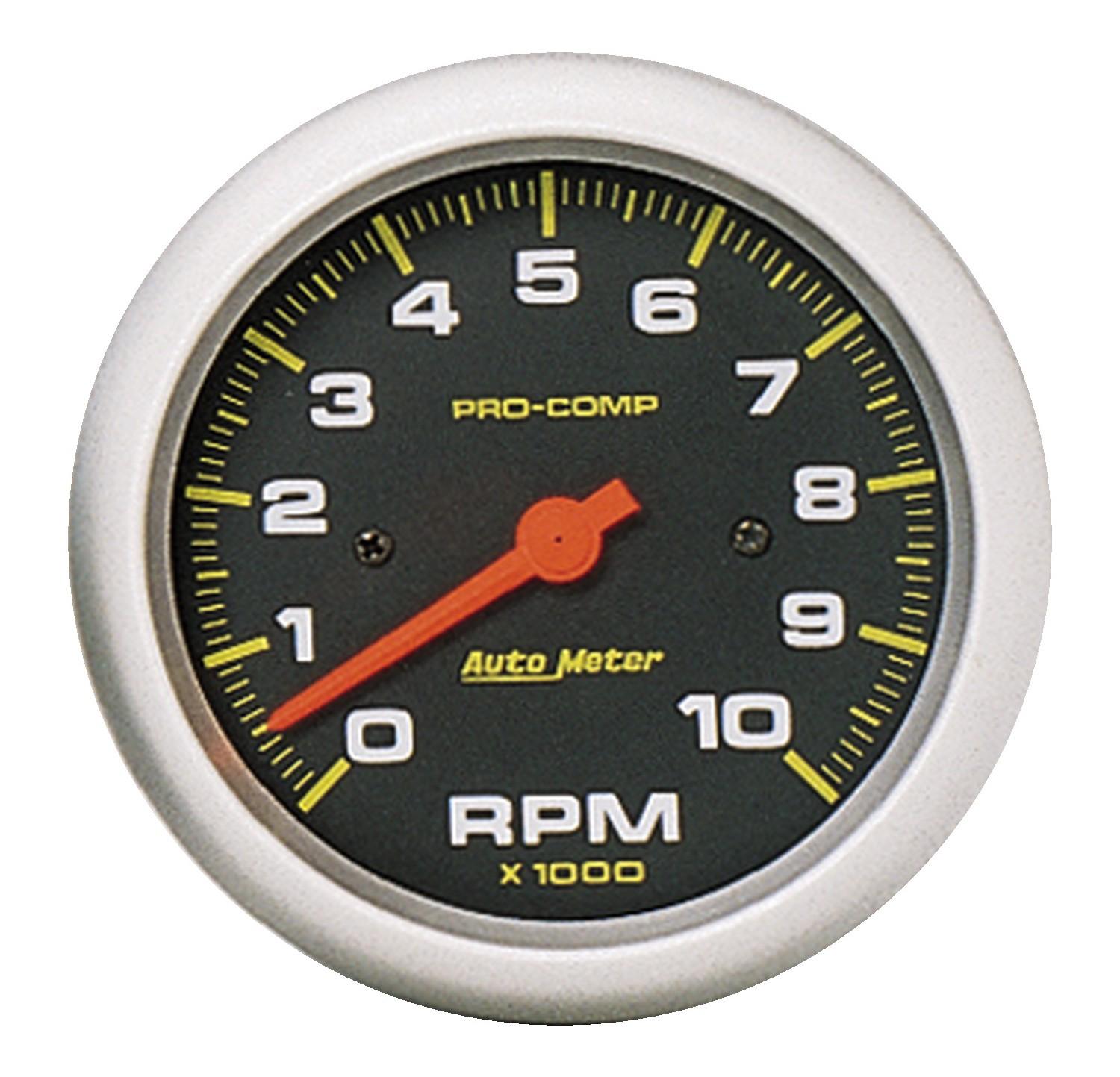 Auto Meter 3-3/8" IN-DASH TACHOMETER, 0-10,000 RPM, PRO-COMP - 5161