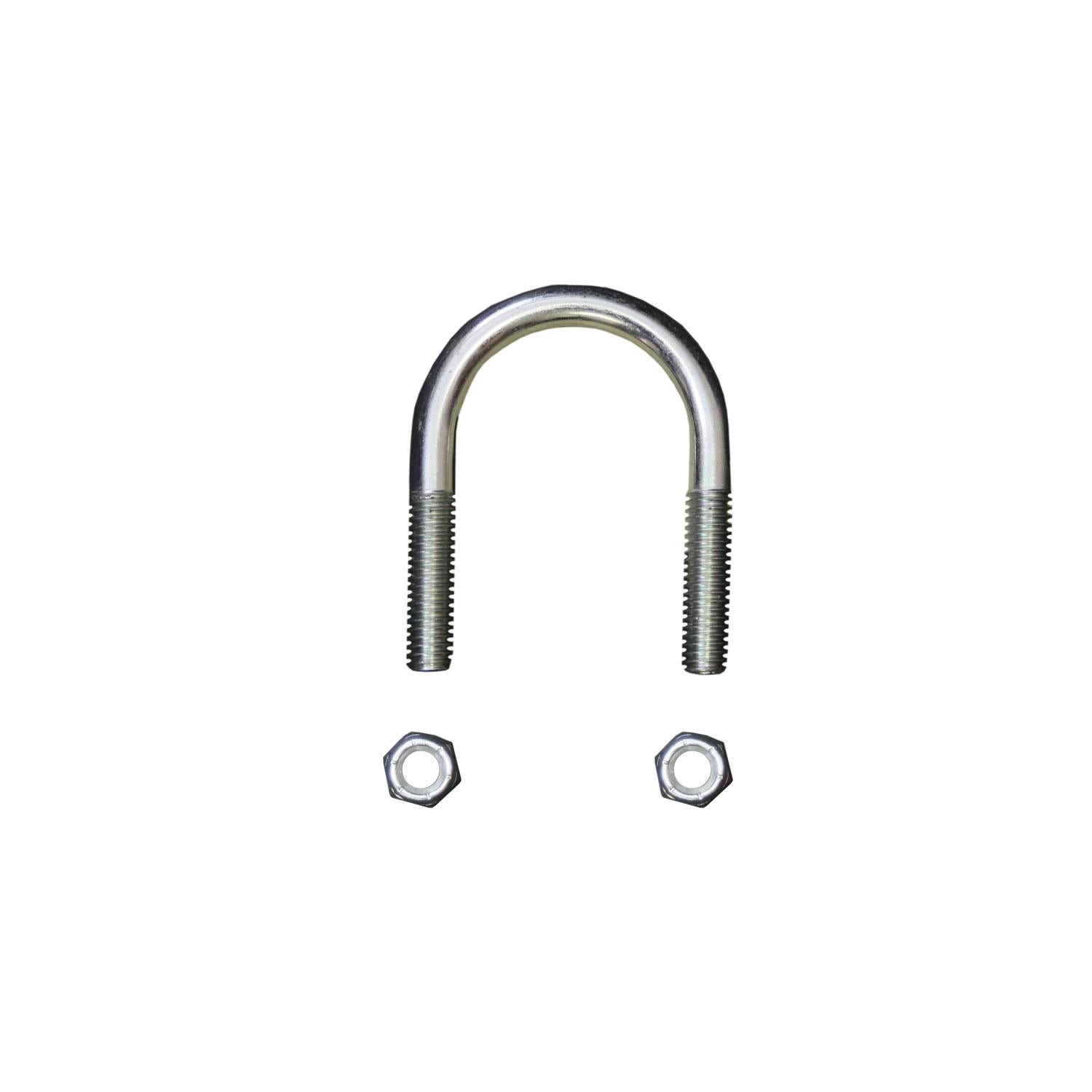Skyjacker U-Bolt Front Round 0.3125 Inch Diameter 1.5 Inch ID Width 2.25 Inch ID Length Incl. Nylon Insert Lock Nut - 516X112X214