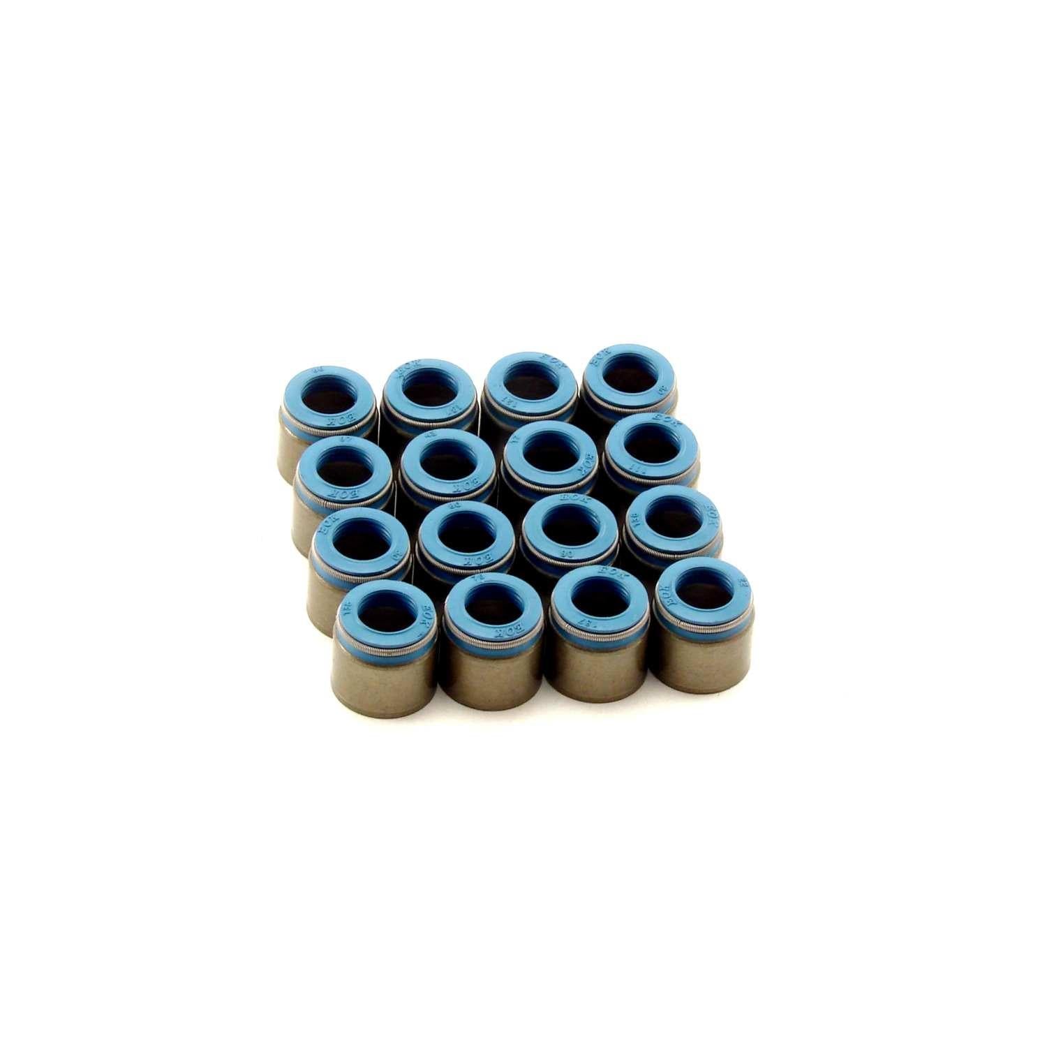 Comp Cams Set of 16 Metal Body Viton Valve Seals for .500" Guide Size, 11/32" Valve Stem - 517-16