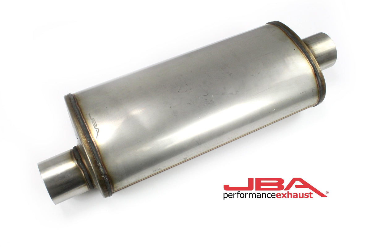 JBA Chambered Universal 3" Muffler 304 SS Offset/Center - 40-301800