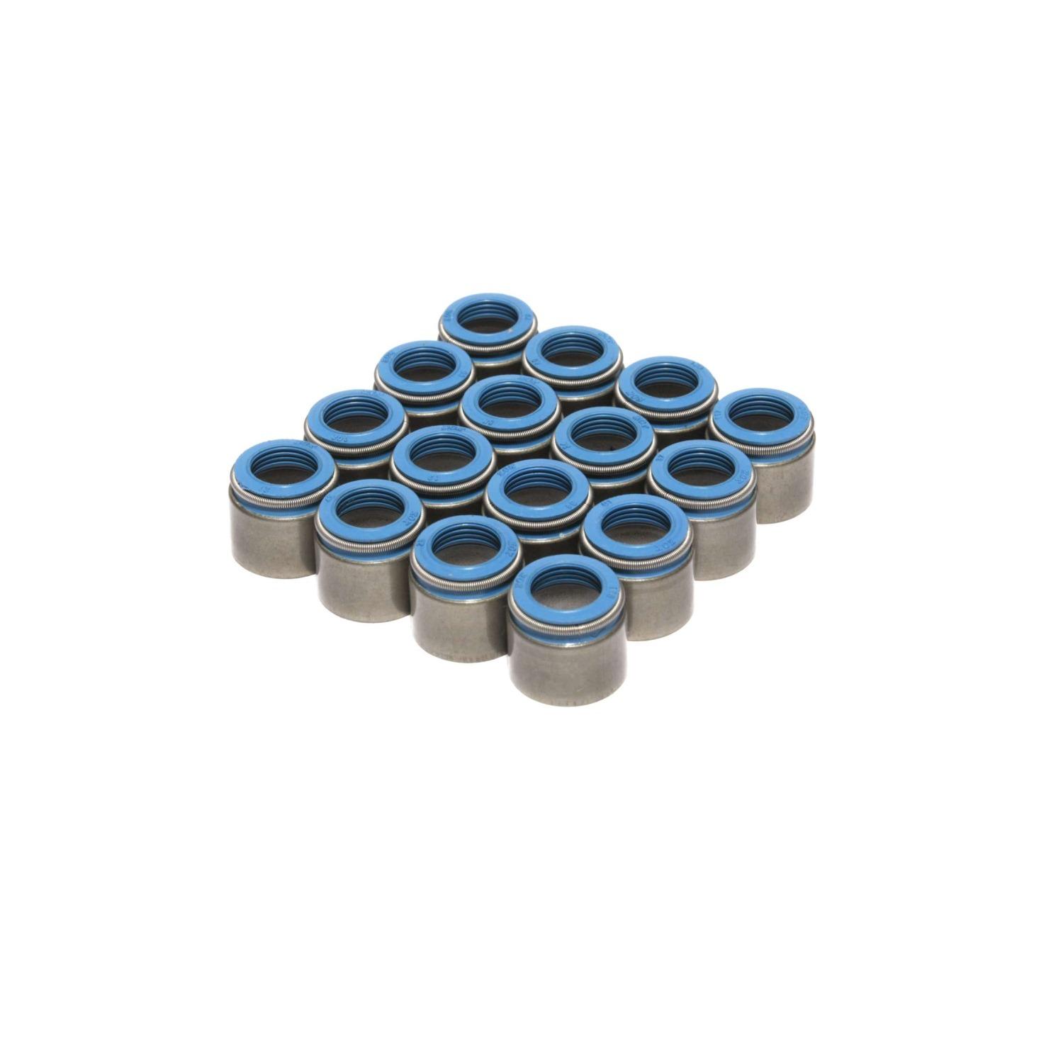 Comp Cams Set of 16 Metal Body Viton Valve Seals for .530" Guide Size, 11/32" Valve Stem - 518-16