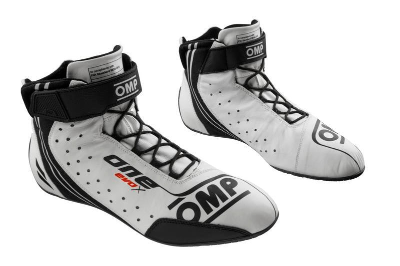 OMP ONE EVO X SHOES MY2024 FIA 8856-2018 WHITE SIZE 36