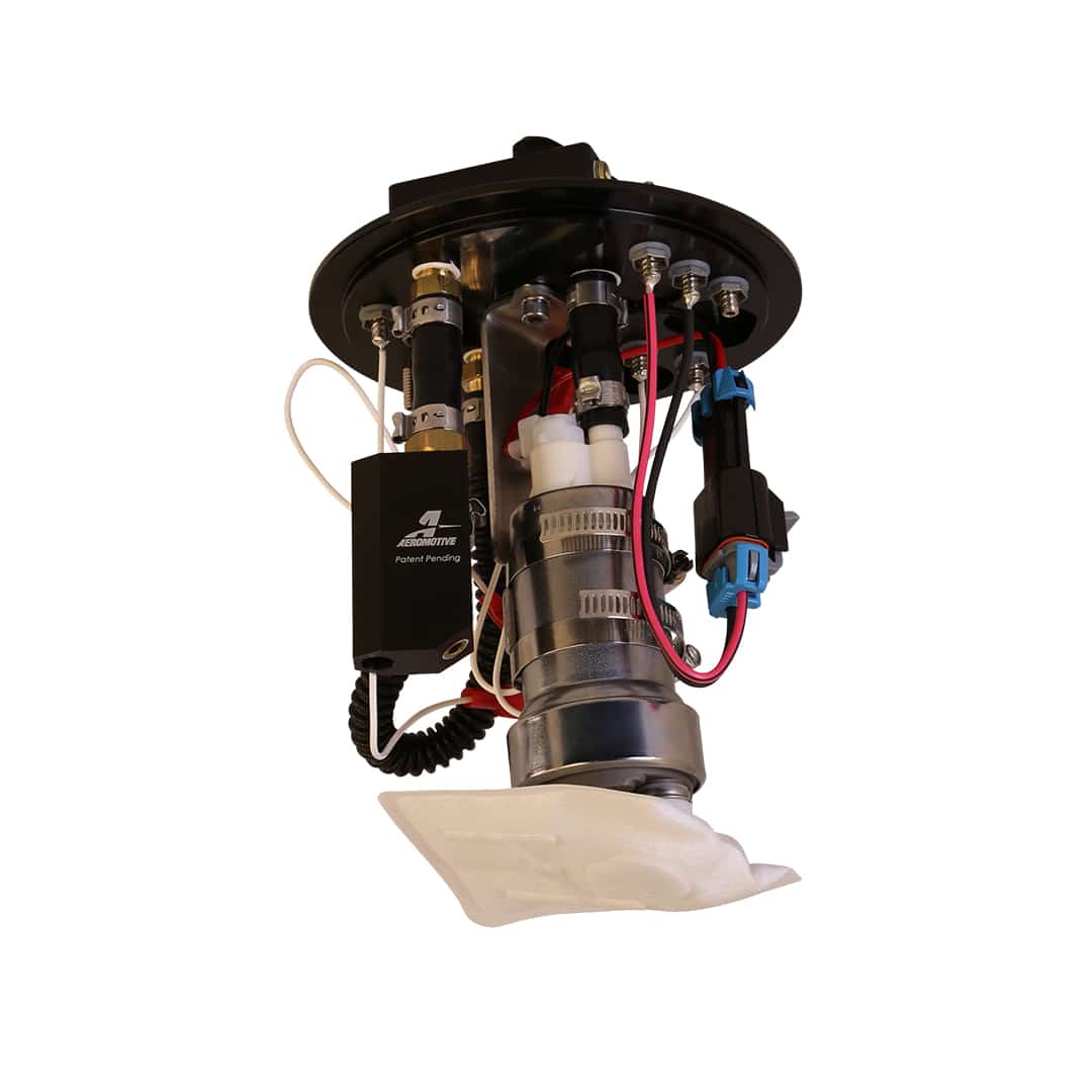 Aeromotive Fuel Pump, Single 450 Phantom, Direct Drop-In, 2008-2020 Subaru WRX/STI. Includes Apex Jet Siphon to Support factory jet-siphon transfer. Requires EFI bypass regulator, upgraded fuel filter, supply and return lines. Gas and e85 compatible - 180