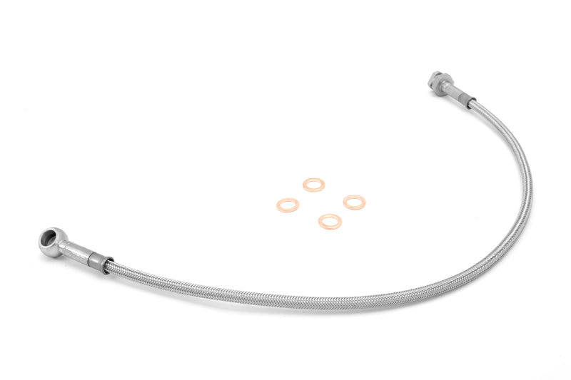 Rugged Ridge Brake Hose Kit Front Stainless Steel; 76-81 Jeep Cj5/Cj7/Cj8 - 16734.05