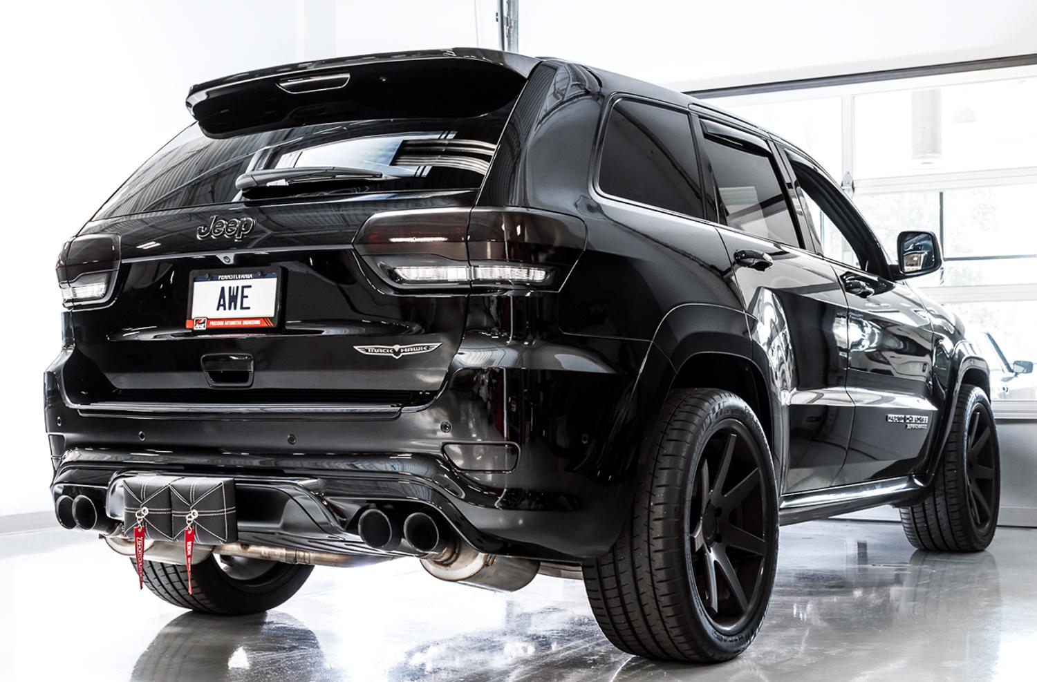 AWE Cat Back Exhaust - Track Edition, Stock Tips (2020 Grand Cherokee SRT/Trackhawk) - 3020-31023