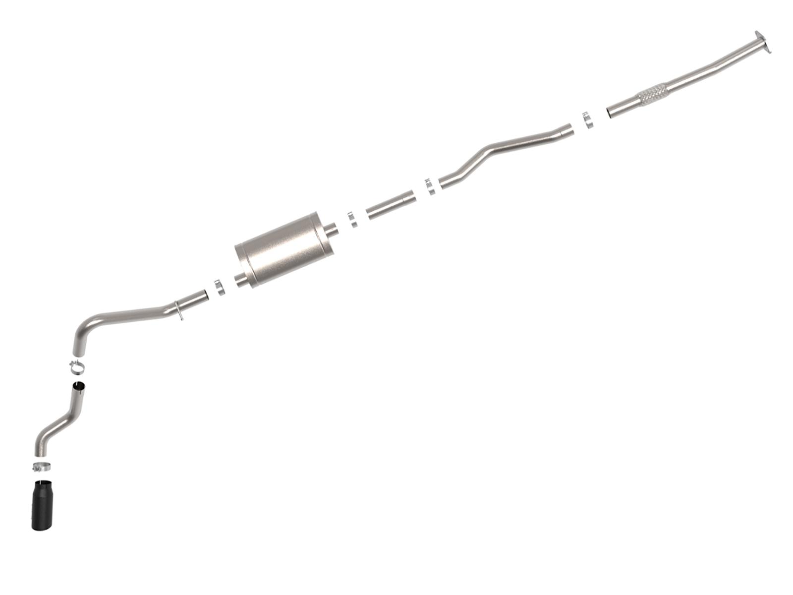 AFE Cat-Back Exhaust System (2019-2020 GM Trucks L4-2.7L (t)) - 49-44108-B