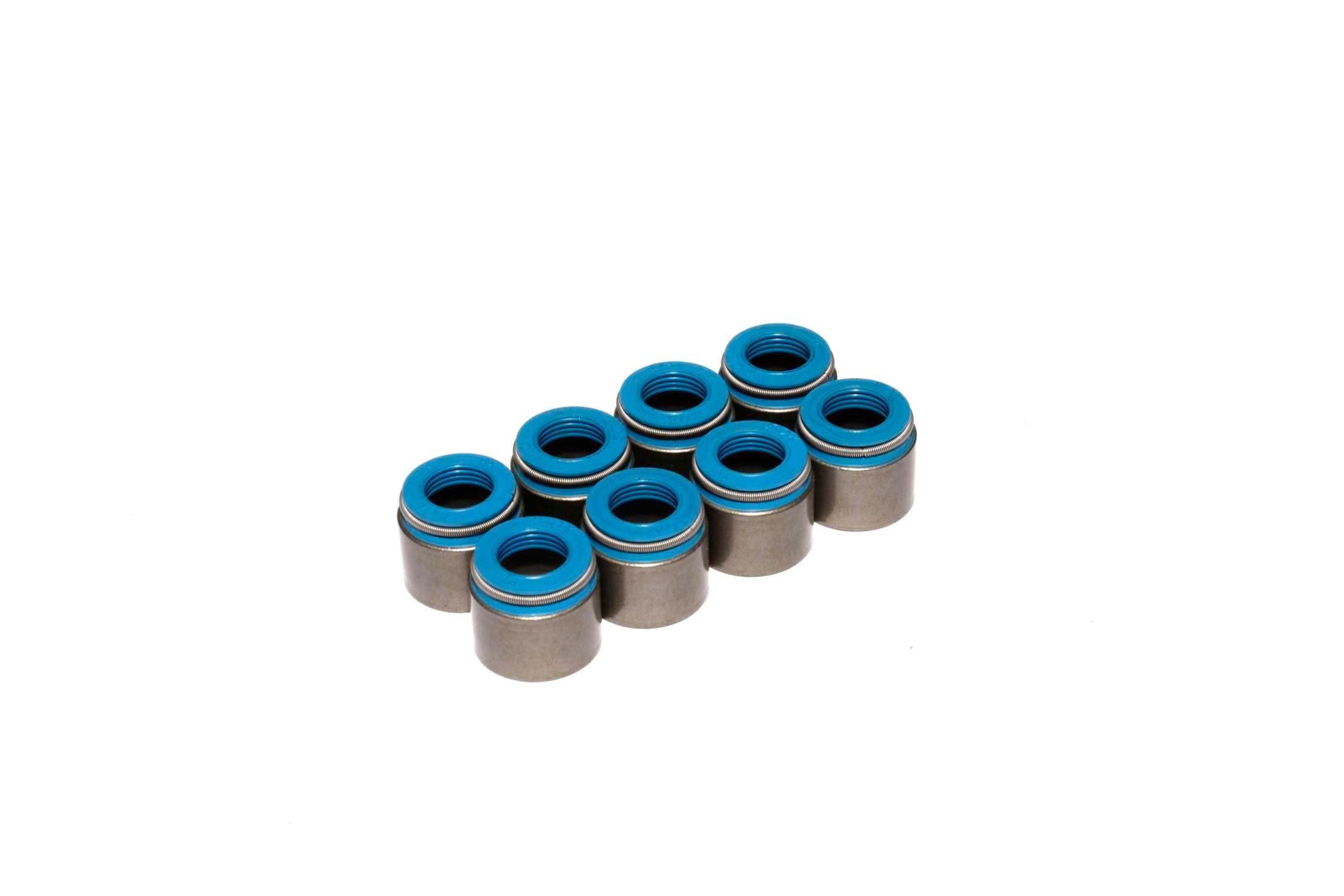 Comp Cams Set of 8 Metal Body Viton Valve Seals for .530" Guide Size, 5/16" Valve Stem - 520-8